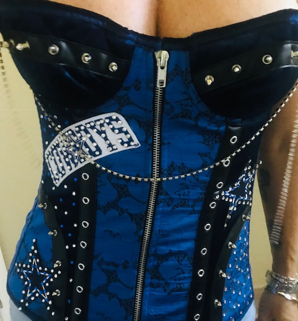 CUSTOM DALLAS COWBOYS CORSET SIZE SMALL