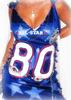 CUSTOM NFL NY GIANTS FOOTBALL JERSEY DRESS   SWAROVSKI 