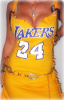 CUSTOM L.A. LAKERS #24 BRYANT TANK DRESS