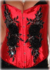 CUSTOM SWAROVSKI SATIN APPLIQUED CORSET