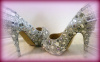 CUSTOM SWAROVSKI/MIRRORED HOLIDAY PLATFORM SILVER